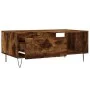 Mesa de centro madera contrachapada roble ahumado 90x50x36,5 cm de vidaXL, Mesas de centro - Ref: Foro24-830569, Precio: 61,0...