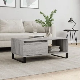 Gray Sonoma plywood coffee table 90x50x36.5 cm by vidaXL, Coffee table - Ref: Foro24-830578, Price: 65,63 €, Discount: %