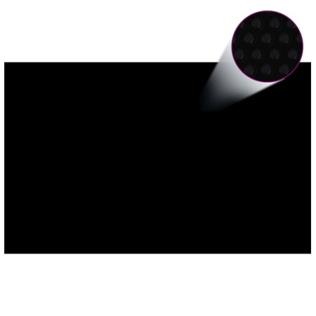 Cubierta solar de piscina de PE rectangular flotante 8x5m negro de vidaXL, Cubiertas para piscina - Ref: Foro24-90341, Precio...
