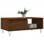 Mesa de centro madera contrachapada marrón roble 90x50x36,5 cm de vidaXL, Mesas de centro - Ref: Foro24-830571, Precio: 62,18...