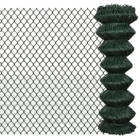 Valla de tela metálica acero verde 1,25x25 m de vidaXL, Paneles de vallas - Ref: Foro24-140350, Precio: 98,82 €, Descuento: %