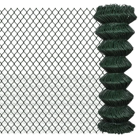 Valla de tela metálica acero verde 1,25x25 m de vidaXL, Paneles de vallas - Ref: Foro24-140350, Precio: 98,82 €, Descuento: %