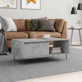 Mesa de centro madera contrachapada gris hormigón 90x50x36,5 cm de vidaXL, Mesas de centro - Ref: Foro24-830568, Precio: 60,1...
