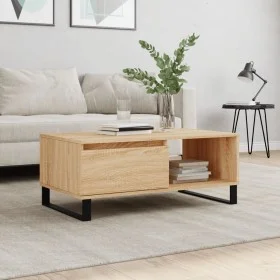 Sonoma oak plywood coffee table 90x50x36.5 cm by vidaXL, Coffee table - Ref: Foro24-830575, Price: 65,88 €, Discount: %