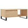 Mesa de centro madera contrachapada roble Sonoma 90x50x36,5 cm de vidaXL, Mesas de centro - Ref: Foro24-830575, Precio: 72,33...