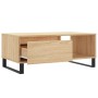 Mesa de centro madera contrachapada roble Sonoma 90x50x36,5 cm de vidaXL, Mesas de centro - Ref: Foro24-830575, Precio: 72,33...