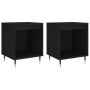 Mesitas de noche 2 uds madera de ingeniería negro 40x35x50 cm de vidaXL, Mesitas de noche - Ref: Foro24-830703, Precio: 56,41...