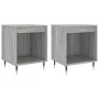 Bedside table 2 units engineered wood gray Sonoma 40x35x50 cm by vidaXL, Nightstands - Ref: Foro24-830713, Price: 47,66 €, Di...