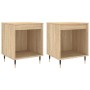 Mesitas noche 2 uds madera ingeniería roble Sonoma 40x35x50 cm de vidaXL, Mesitas de noche - Ref: Foro24-830707, Precio: 56,2...
