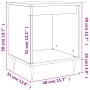 Mesitas noche 2 uds madera ingeniería roble Sonoma 40x35x50 cm de vidaXL, Mesitas de noche - Ref: Foro24-830707, Precio: 56,2...