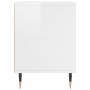 Mesitas noche 2 uds madera ingeniería blanco brillo 40x35x50 cm de vidaXL, Mesitas de noche - Ref: Foro24-830705, Precio: 43,...