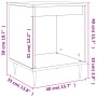 Mesitas noche 2 uds madera ingeniería gris hormigón 40x35x50 cm de vidaXL, Mesitas de noche - Ref: Foro24-830709, Precio: 39,...
