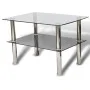 Mesa de centro de dos niveles vidrio de vidaXL, Mesas de centro - Ref: Foro24-240341, Precio: 64,26 €, Descuento: %