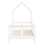 Estructura de cama para niños madera de pino blanco 70x140 cm de vidaXL, Cunas y camas para niños - Ref: Foro24-834556, Preci...