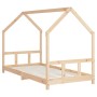 Estructura de cama para niños madera maciza de pino 90x200 cm de vidaXL, Cunas y camas para niños - Ref: Foro24-835718, Preci...