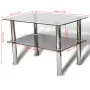 Mesa de centro de dos niveles vidrio de vidaXL, Mesas de centro - Ref: Foro24-240341, Precio: 64,26 €, Descuento: %