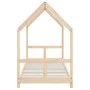 Estructura de cama para niños madera maciza de pino 80x200 cm de vidaXL, Cunas y camas para niños - Ref: Foro24-835715, Preci...