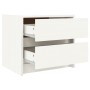 Mesitas de noche 2 uds madera maciza pino blanco 40x31x35,5 cm de vidaXL, Mesitas de noche - Ref: Foro24-836138, Precio: 70,4...
