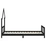 Estructura de cama para niños madera de pino negro 90x190 cm de vidaXL, Cunas y camas para niños - Ref: Foro24-834563, Precio...