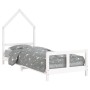 Estructura de cama para niños madera de pino blanco 80x200 cm de vidaXL, Cunas y camas para niños - Ref: Foro24-834565, Preci...