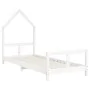 Estructura de cama para niños madera de pino blanco 80x200 cm de vidaXL, Cunas y camas para niños - Ref: Foro24-834565, Preci...