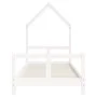 Estructura de cama para niños madera de pino blanco 80x200 cm de vidaXL, Cunas y camas para niños - Ref: Foro24-834565, Preci...