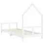Estructura de cama para niños madera de pino blanco 80x200 cm de vidaXL, Cunas y camas para niños - Ref: Foro24-834565, Preci...