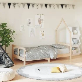 Estructura de cama para niños madera maciza de pino 80x160 cm de vidaXL, Cunas y camas para niños - Ref: Foro24-834558, Preci...