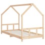 Estructura de cama infantil madera maciza de pino 90x190 cm de vidaXL, Cunas y camas para niños - Ref: Foro24-835727, Precio:...