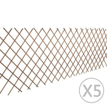 Valla enrejada de sauce 5 piezas 180x90 cm de vidaXL, Paneles de vallas - Ref: Foro24-140395, Precio: 38,88 €, Descuento: %