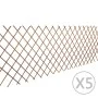 Willow trellis fence 5 pieces 180x90 cm by vidaXL, fence panels - Ref: Foro24-140395, Price: 38,88 €, Discount: %