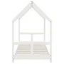 Estructura de cama para niños madera de pino blanco 80x200 cm de vidaXL, Cunas y camas para niños - Ref: Foro24-835716, Preci...