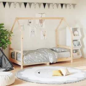 Estructura de cama para niños madera maciza de pino 80x160 cm de vidaXL, Cunas y camas para niños - Ref: Foro24-835724, Preci...