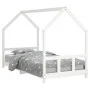 Estructura de cama para niños madera de pino blanco 90x190 cm de vidaXL, Cunas y camas para niños - Ref: Foro24-835728, Preci...