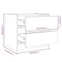 Nachttisch aus massivem Kiefernholz, 40 x 31 x 35,5 cm von vidaXL, Nachttische - Ref: Foro24-836135, Preis: 41,65 €, Rabatt: %