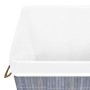 Cesta para la ropa sucia de bambú de una sección gris de vidaXL, Cestas para ropa - Ref: Foro24-320755, Precio: 28,46 €, Desc...
