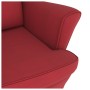 Silla mecedora con patas de madera de caucho terciopelo rojo de vidaXL, Mecedoras - Ref: Foro24-329368, Precio: 256,85 €, Des...