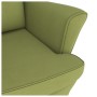 Silla mecedora patas de madera de caucho terciopelo verde claro de vidaXL, Mecedoras - Ref: Foro24-329366, Precio: 243,19 €, ...