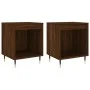 Mesitas noche 2 uds madera ingeniería marrón roble 40x35x50 cm de vidaXL, Mesitas de noche - Ref: Foro24-830715, Precio: 38,2...