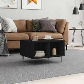 Mesa de centro madera contrachapada negro 60x50x36,5 cm de vidaXL, Mesas de centro - Ref: Foro24-830541, Precio: 38,36 €, Des...