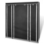 Armario de tela compartimentos y varillas negro 45x150x176 cm de vidaXL, Armarios roperos - Ref: Foro24-240495, Precio: 52,86...