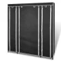 Armario de tela compartimentos y varillas negro 45x150x176 cm de vidaXL, Armarios roperos - Ref: Foro24-240495, Precio: 54,81...