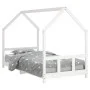 Estructura de cama para niños madera de pino blanco 90x200 cm de vidaXL, Cunas y camas para niños - Ref: Foro24-835719, Preci...