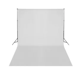 Sistema de soporte de fondo telescópico + fondo blanco 3x5 m de vidaXL, Fondos - Ref: Foro24-160071, Precio: 89,81 €, Descuen...