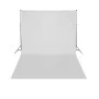 Sistema de soporte de fondo telescópico + fondo blanco 3x5 m de vidaXL, Fondos - Ref: Foro24-160071, Precio: 89,81 €, Descuen...