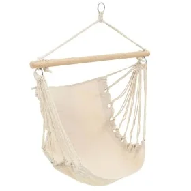 Large cream-colored fabric swing/hammock by vidaXL, Hammocks - Ref: Foro24-40591, Price: 47,44 €, Discount: %
