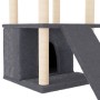 Rascador para gatos con postes de sisal gris oscuro 133 cm en Mobiliario para gatos | Comprar online en Foru.es