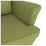 Sillón mecedora patas madera y taburete terciopelo verde claro de vidaXL, Mecedoras - Ref: Foro24-3121233, Precio: 294,95 €, ...