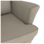 Sillón mecedora patas madera y taburete terciopelo gris claro de vidaXL, Mecedoras - Ref: Foro24-3121230, Precio: 279,92 €, D...