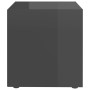 Muebles TV 4 uds madera contrachapada gris brillo 37x35x37 cm de vidaXL, Muebles TV - Ref: Foro24-805524, Precio: 51,63 €, De...
